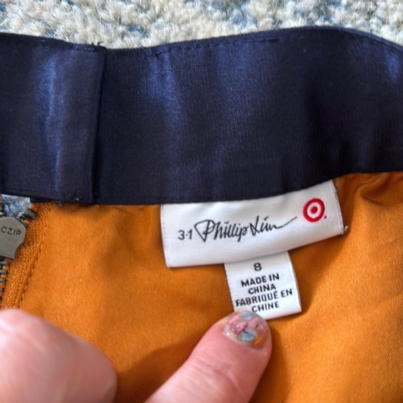 3.1 Phillip Lim for Target Orange Mini Skater A-Line Skirt - Picture 3 of 6